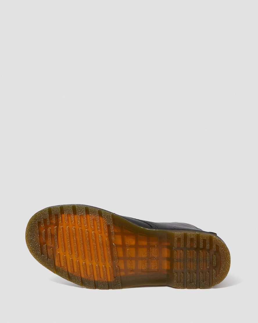 sorte dr martens 1460 greasy herrestøvler med snørebånd