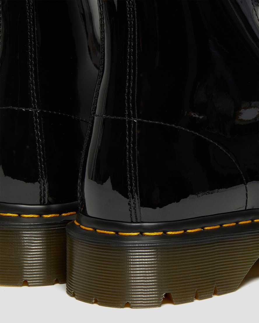 sorte dr martens 1460 bex patent herrestøvler med snørebånd