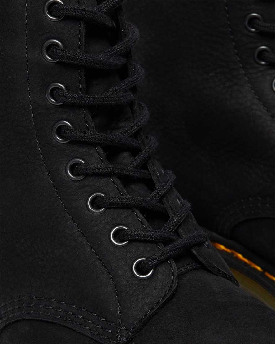 sorte dr martens 1460 pascal herrestøvler med snørebånd