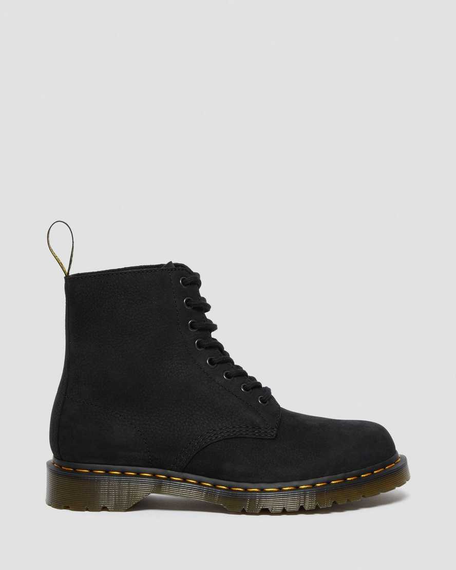 sorte dr martens 1460 pascal herrestøvler med snørebånd