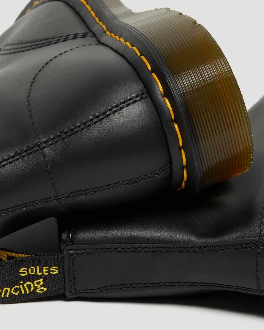 sorte dr martens 1460 nappa herrestøvler med snørebånd
