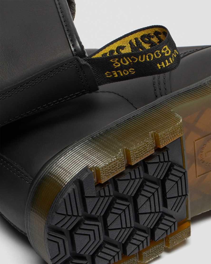 sorte dr martens 1460 dms wintergrip herrestøvler med snørebånd