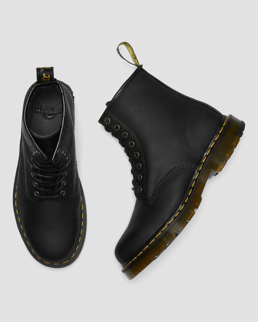 sorte dr martens 1460 dms wintergrip herrestøvler med snørebånd