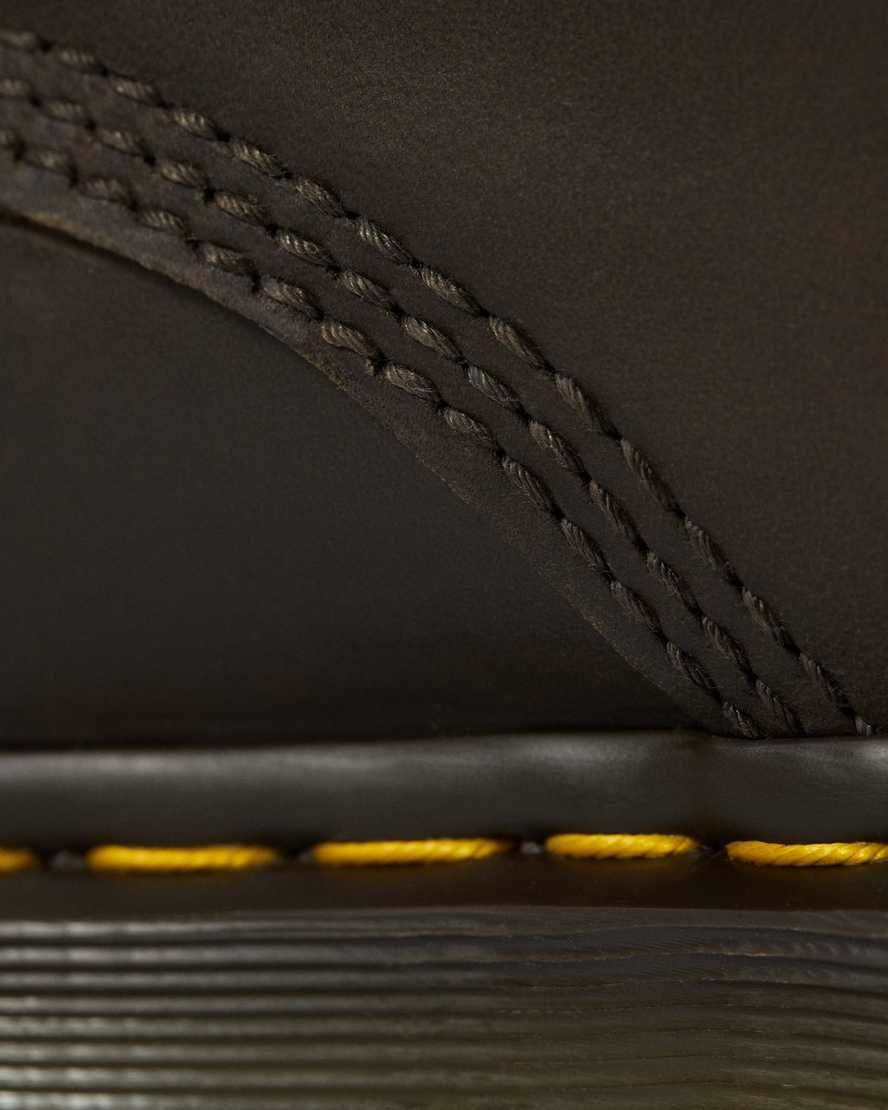 brune dr martens 1460 crazy horse herrestøvler med snørebånd