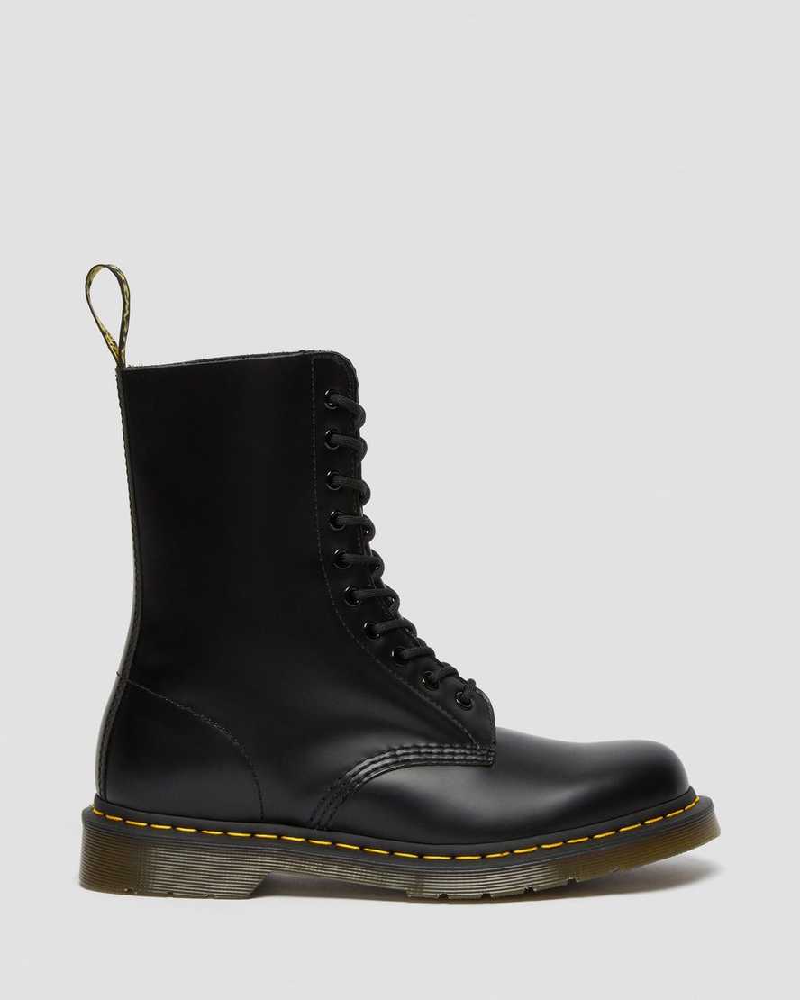 sorte dr martens 1490 smooth herrestøvler mellem lægben
