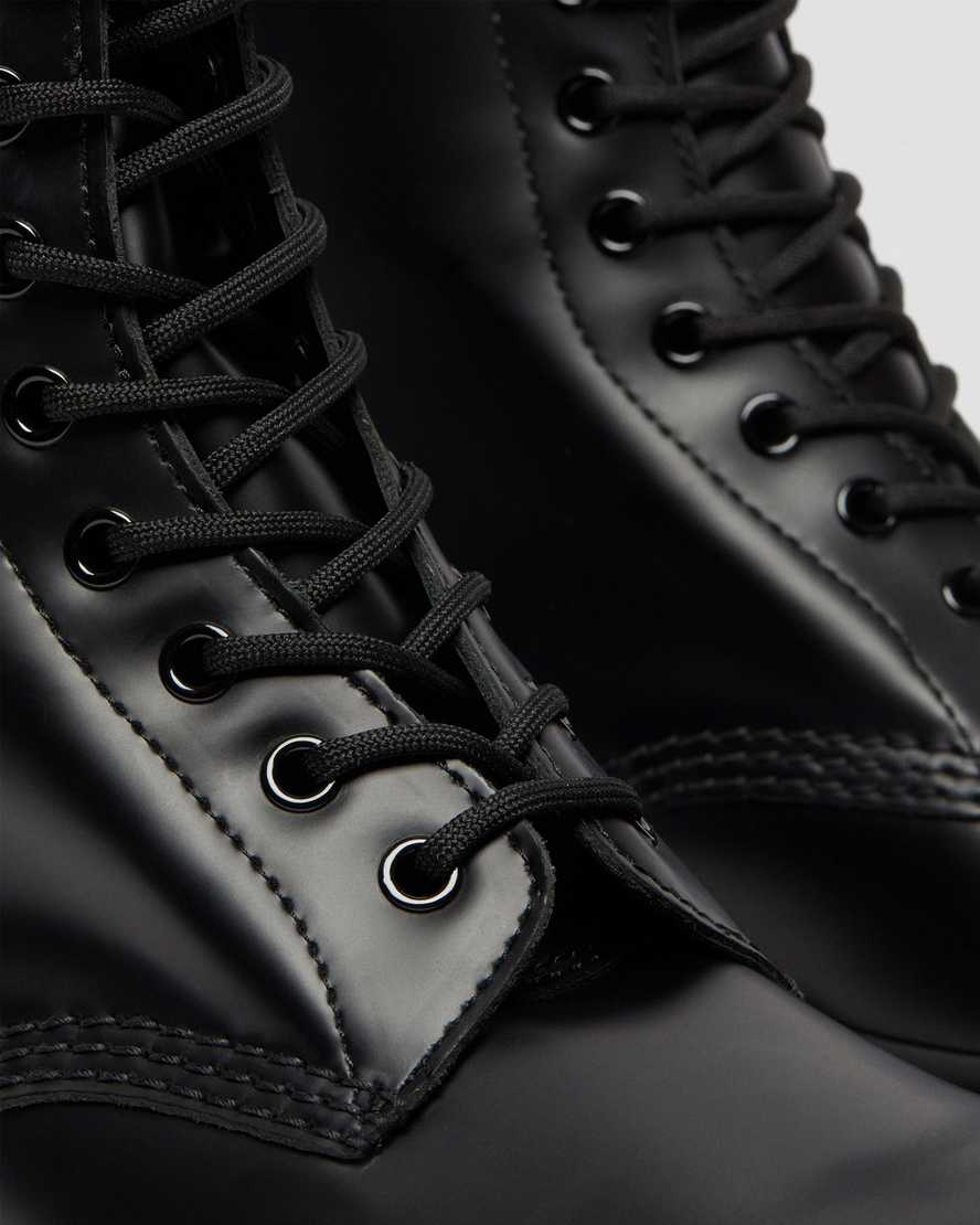 sorte dr martens 1490 smooth herrestøvler mellem lægben