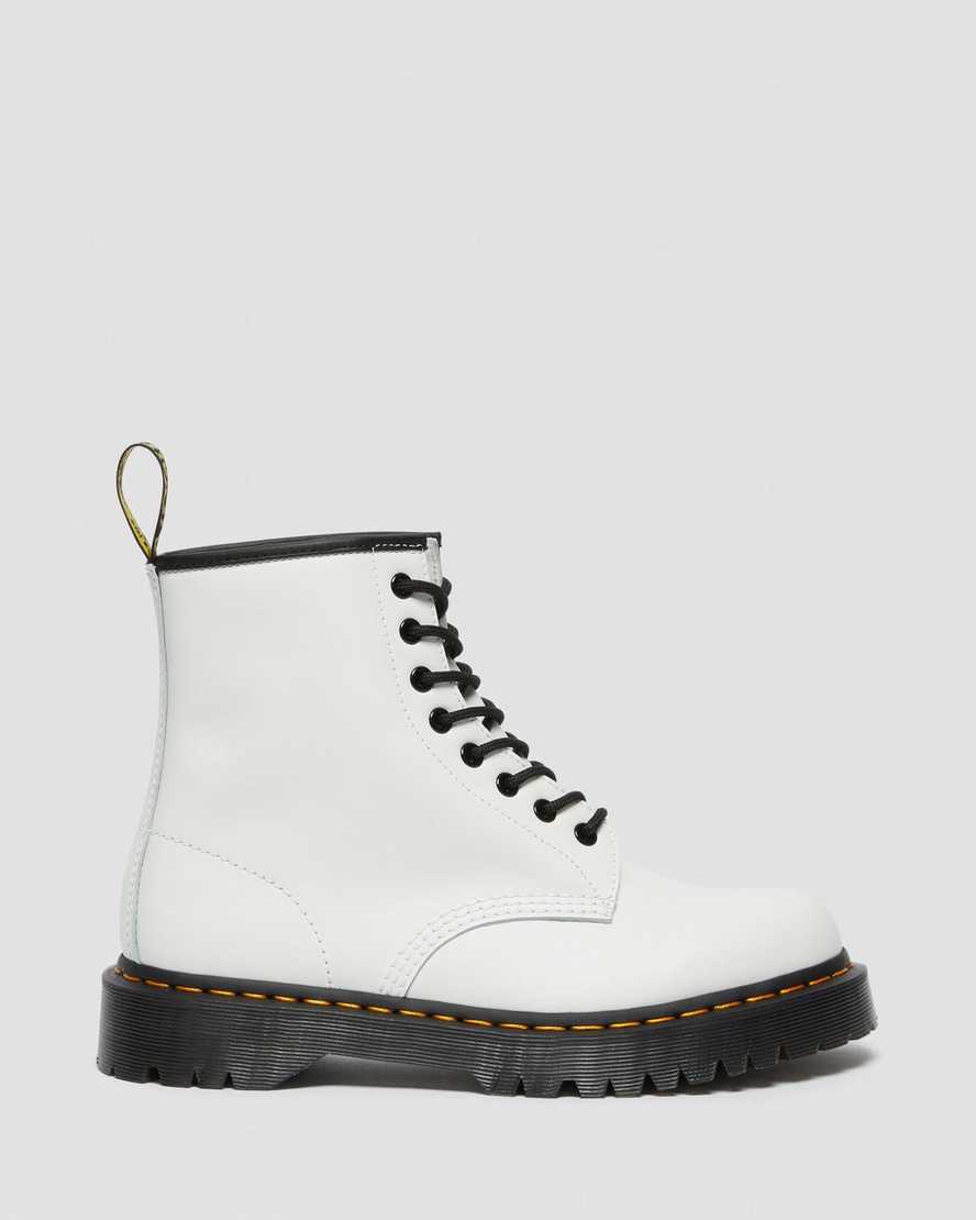 hvide dr martens 1460 bex smooth herre platformstøvler