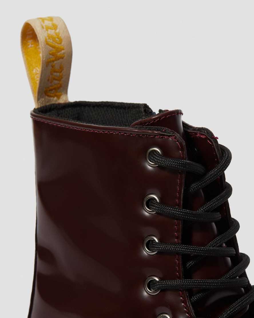 røde dr martens jadon ii herre platformstøvler