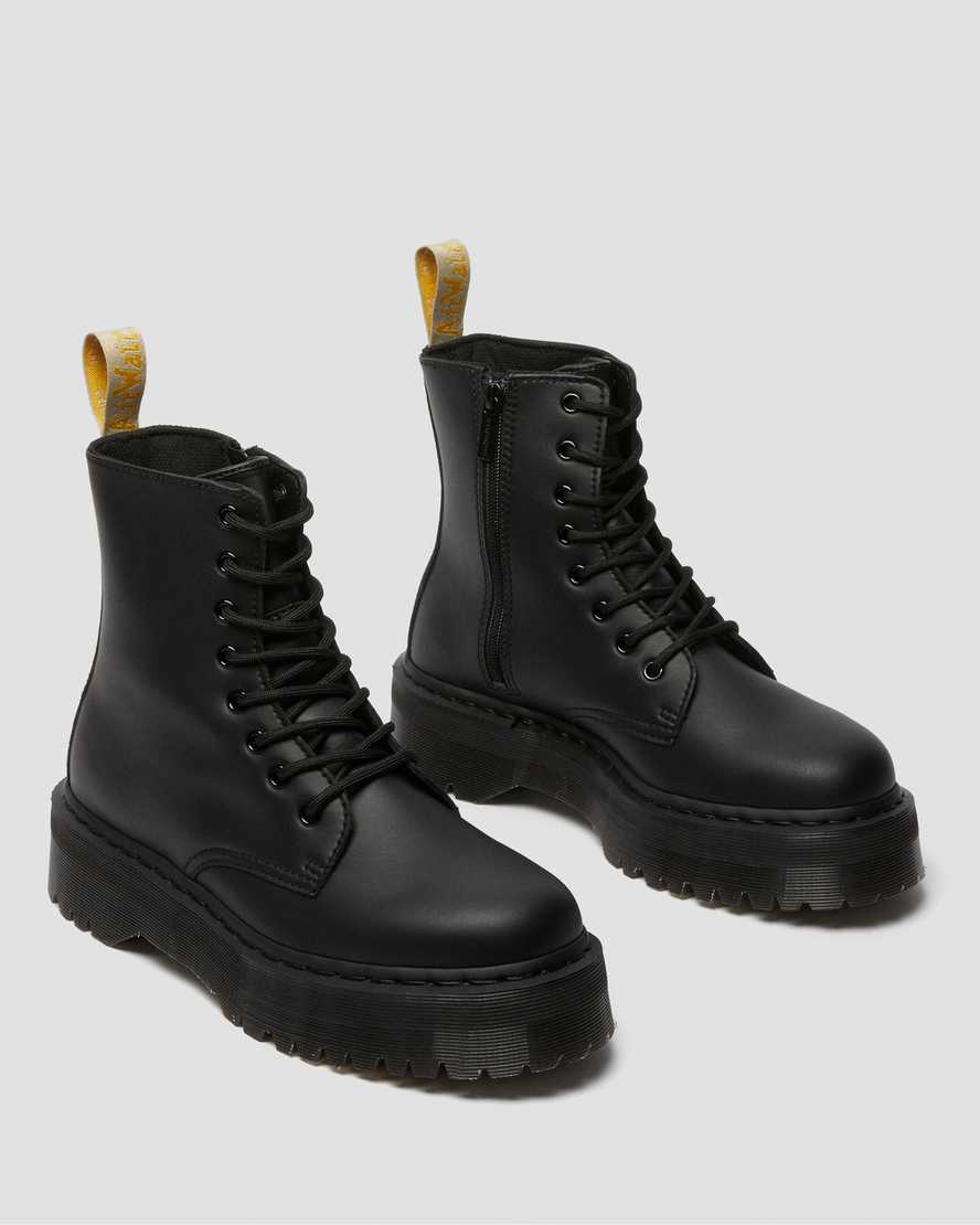 sorte dr martens jadon ii mono herre platformstøvler