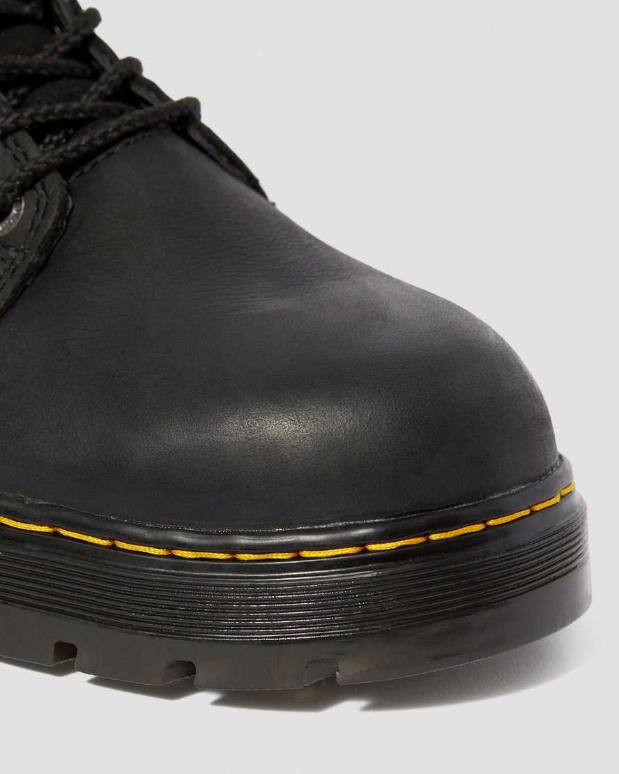 sorte dr martens winch ekstra brede herre arbejdsstøvler