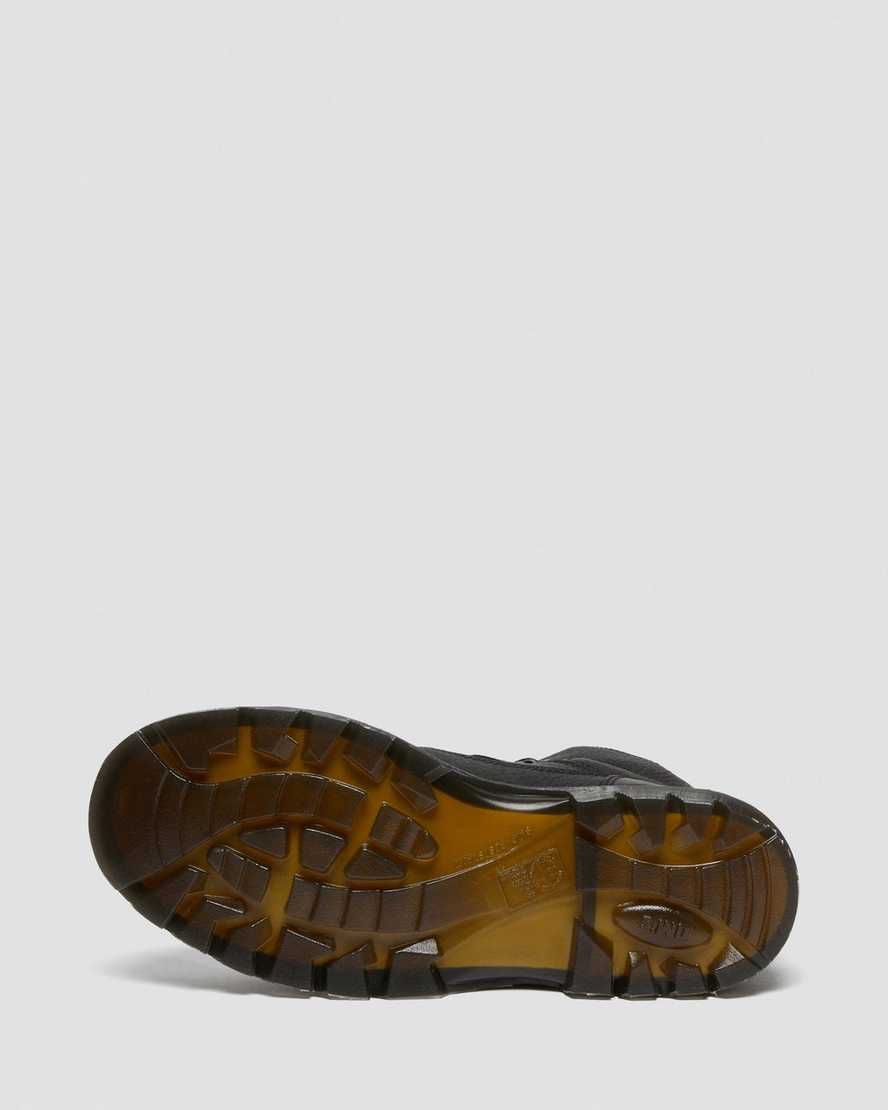 sorte dr martens ironbridge grizzly steel toe arbejdsstøvler til mænd