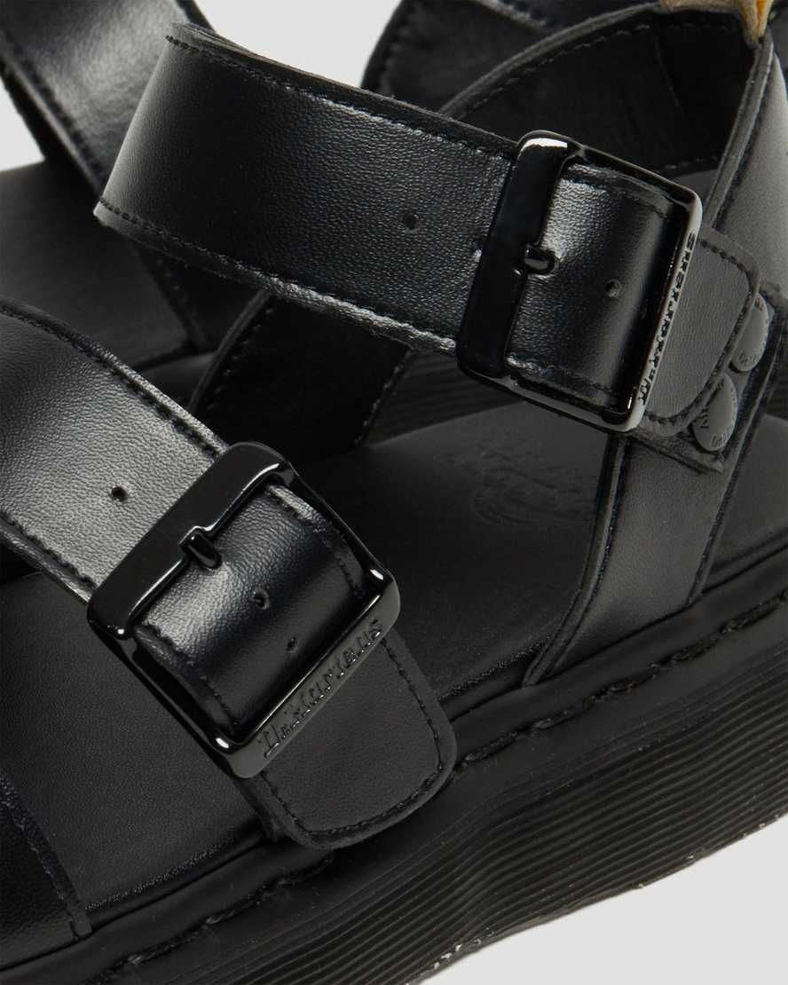 sorte dr martens gryphon herre gladiator sandaler