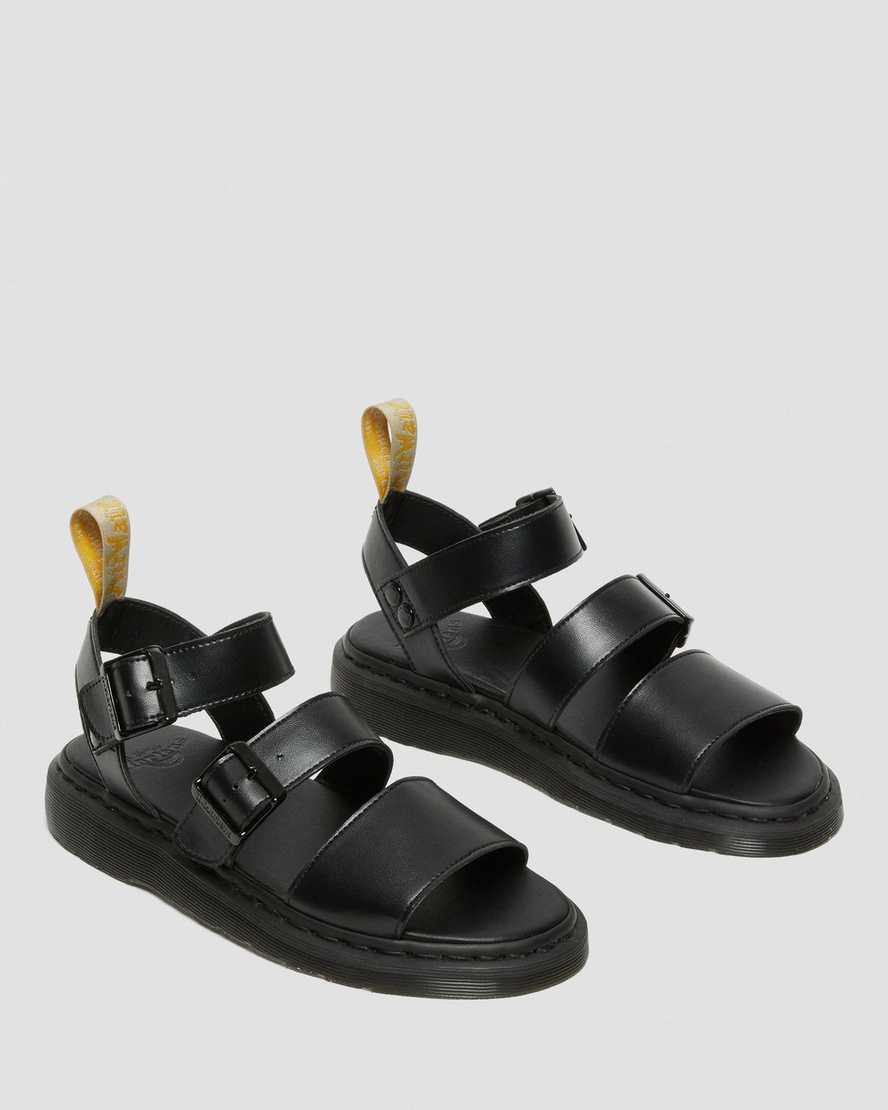 sorte dr martens gryphon herre gladiator sandaler