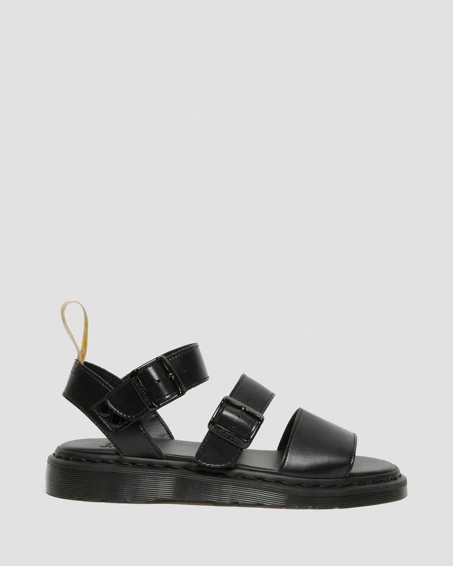 sorte dr martens gryphon herre gladiator sandaler