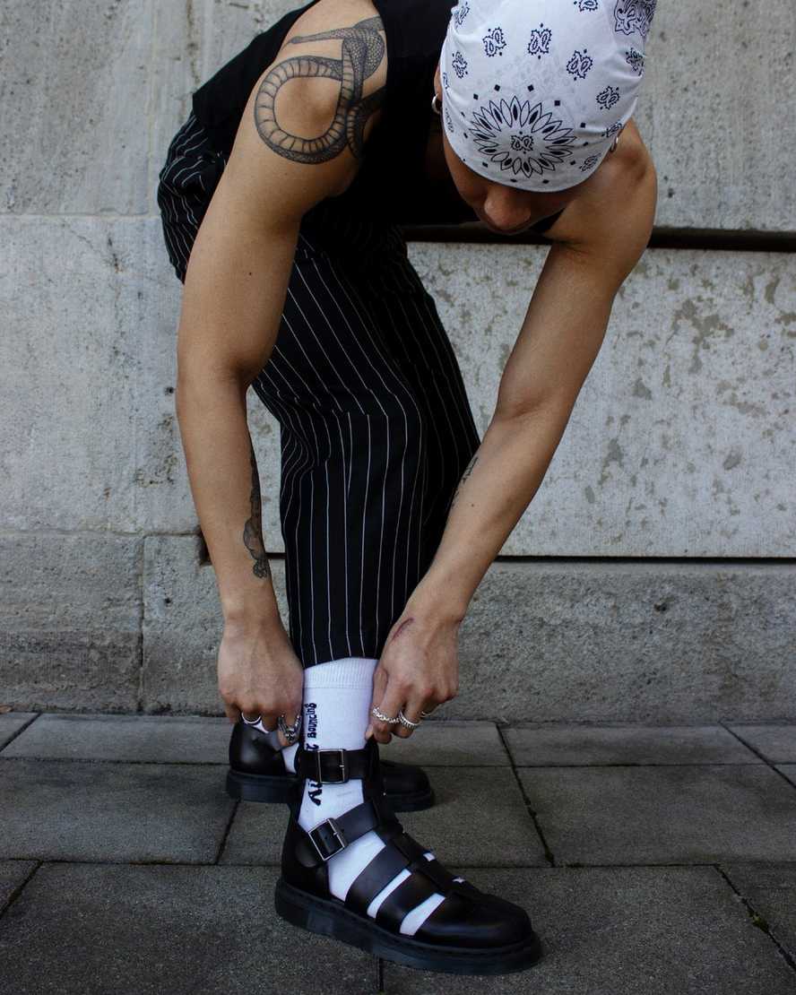 sorte dr martens geraldo herre gladiator sandaler