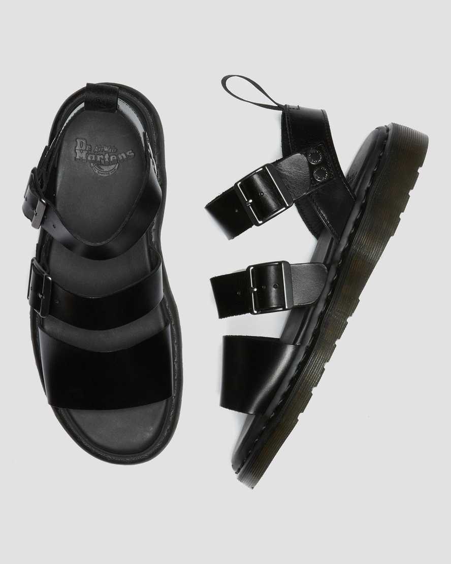 dr. martens gryphon brando gladiator sandaler til herrer i sort