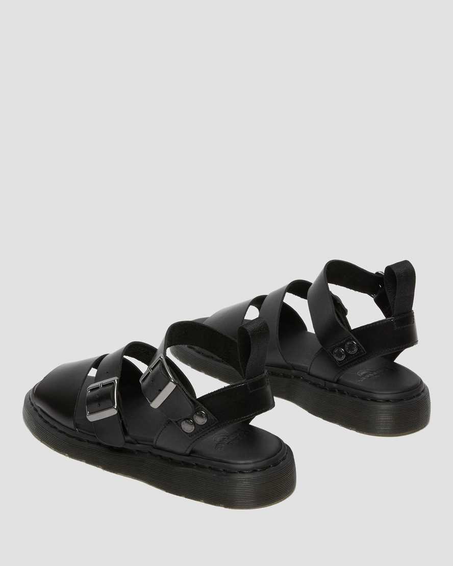 dr. martens gryphon brando gladiator sandaler til herrer i sort