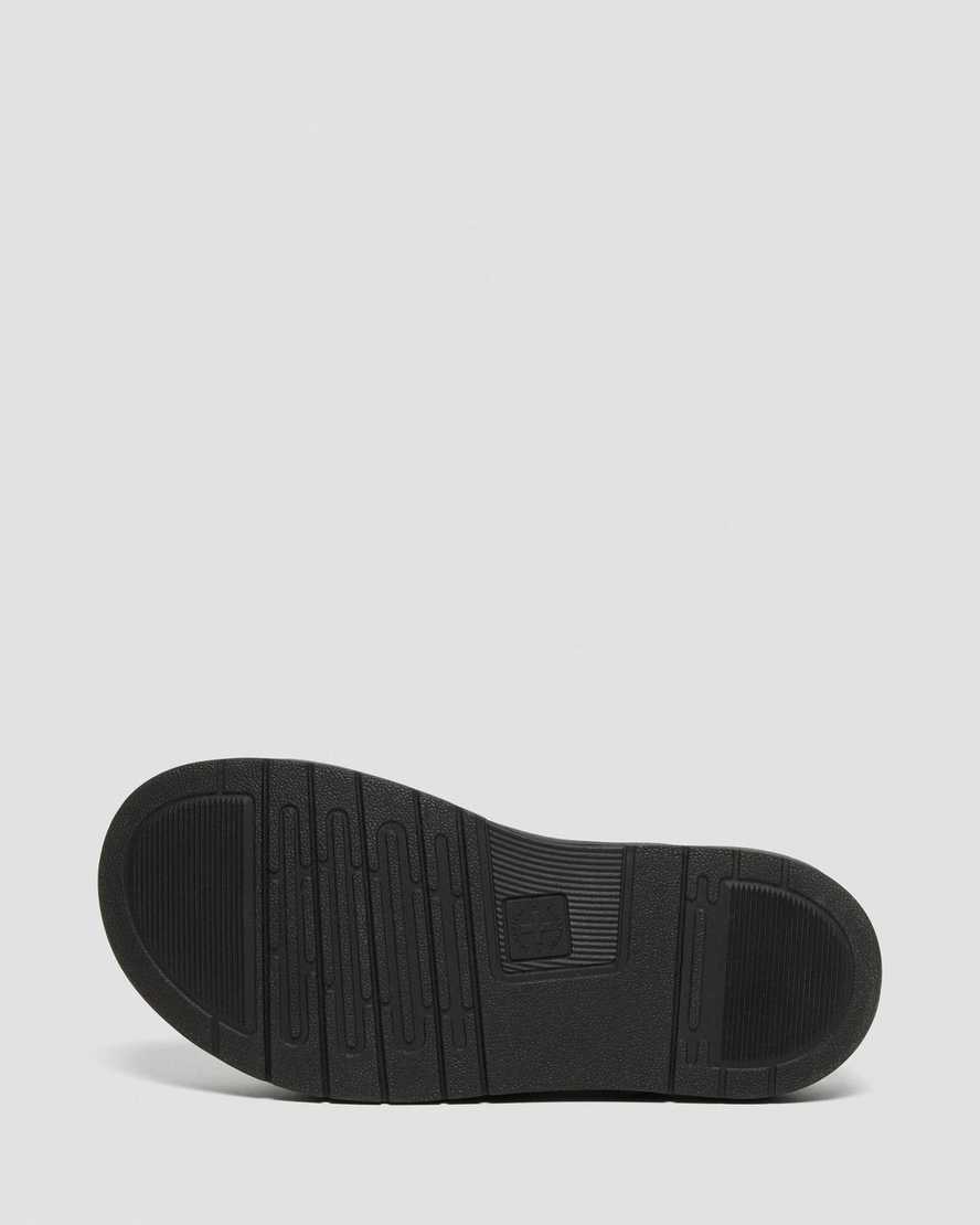 sorte dr martens dax herre slidesandaler