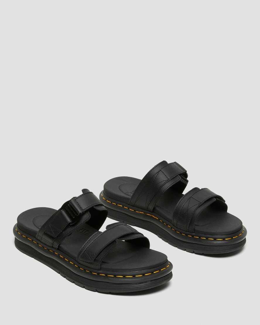sorte dr martens chilton herre slidesandaler