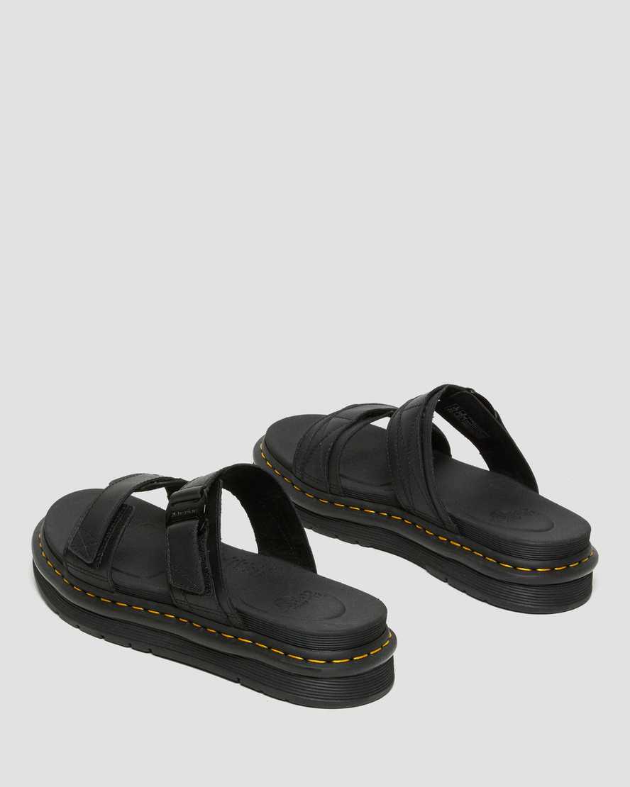 sorte dr martens chilton herre slidesandaler