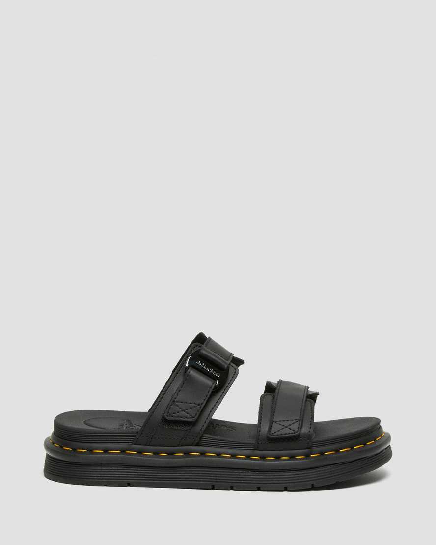 sorte dr martens chilton herre slidesandaler