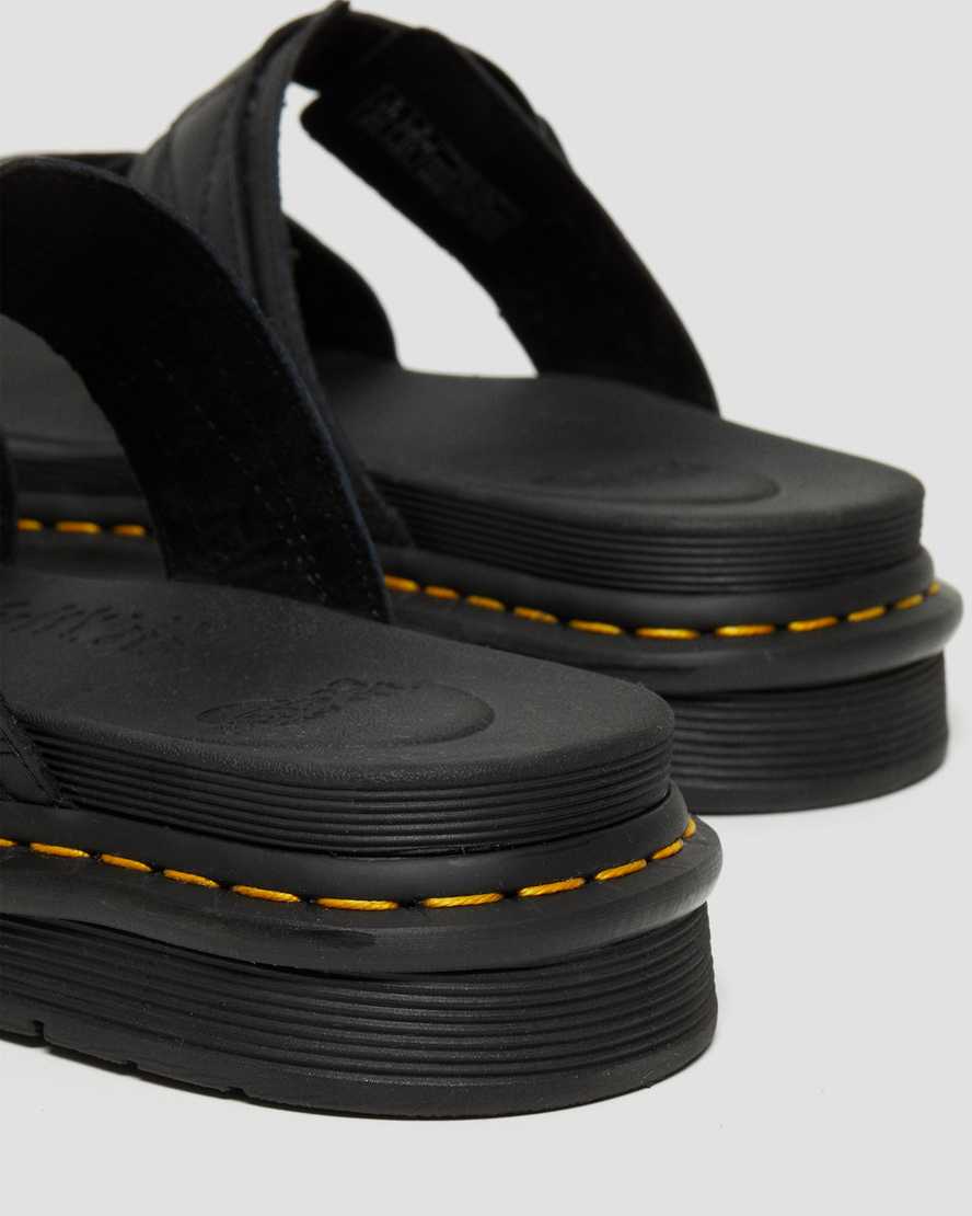 sorte dr martens chilton herre slidesandaler