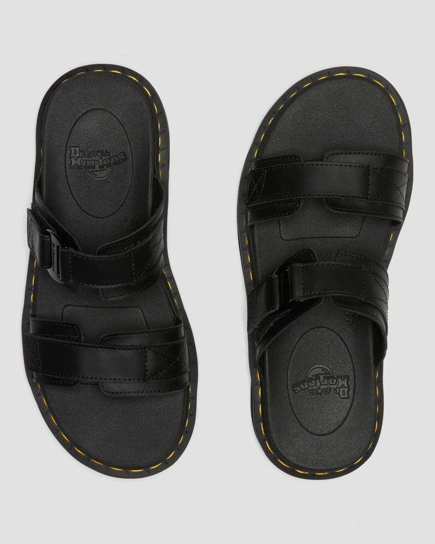 sorte dr martens chilton herre slidesandaler