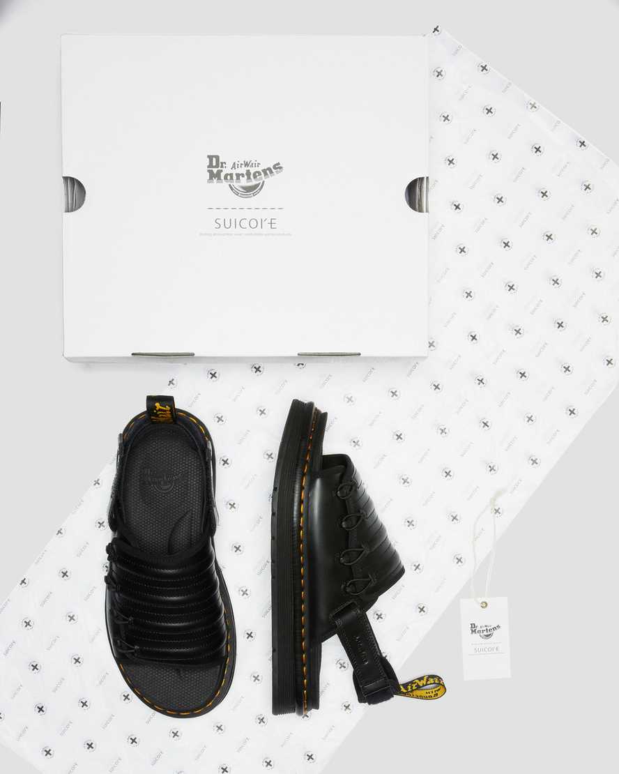 sorte dr martens mura suicoke herresandaler