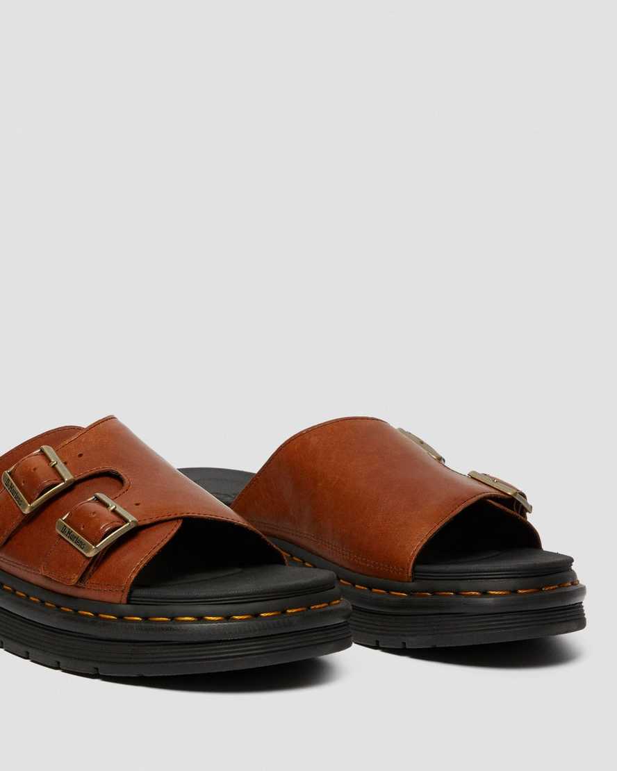 dr. martens dax luxor herre sandaler i brun