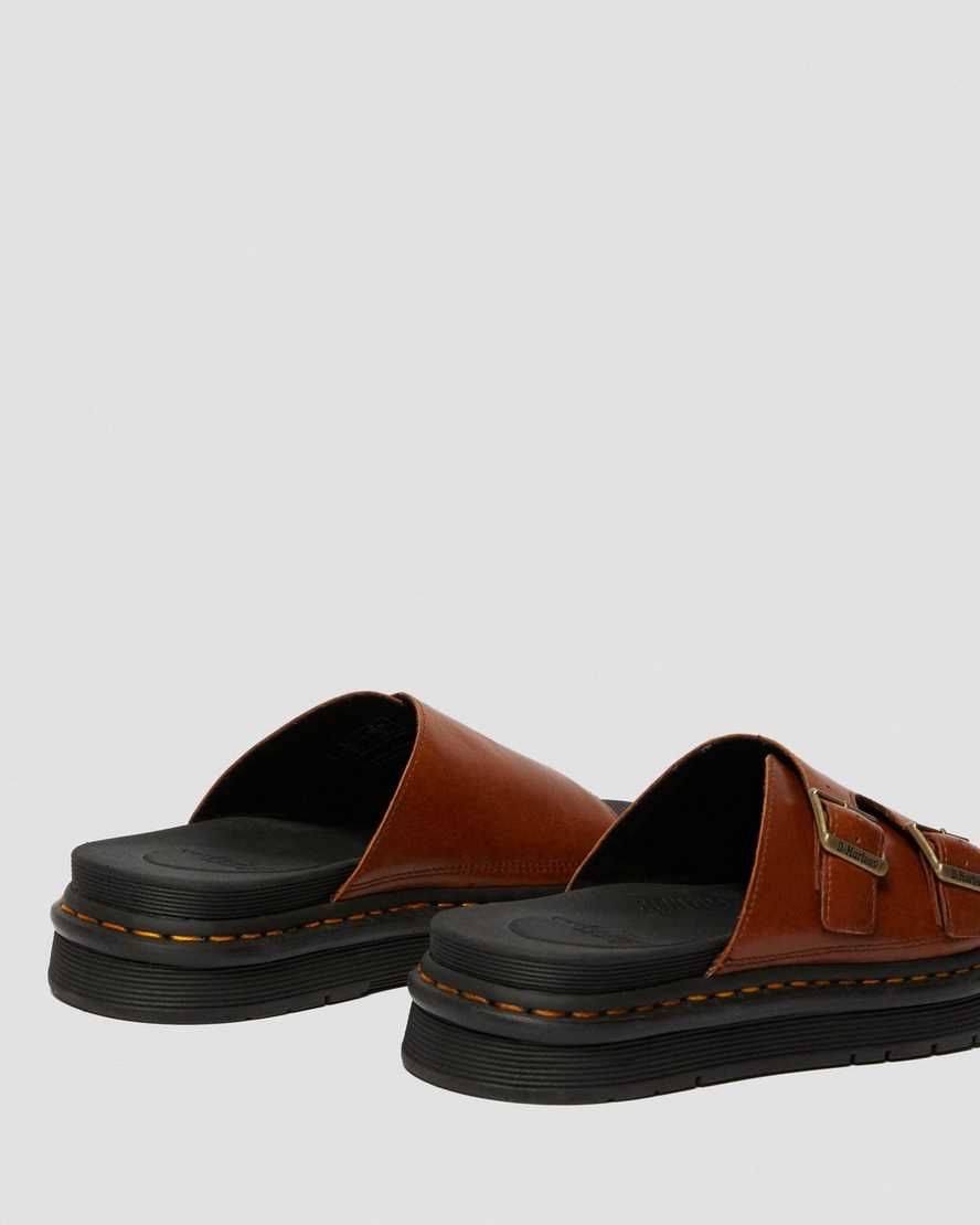 dr. martens dax luxor herre sandaler i brun