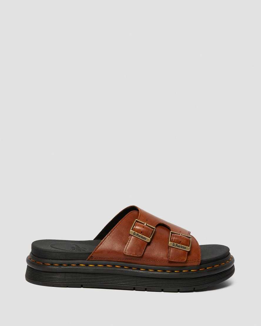 dr. martens dax luxor herre sandaler i brun