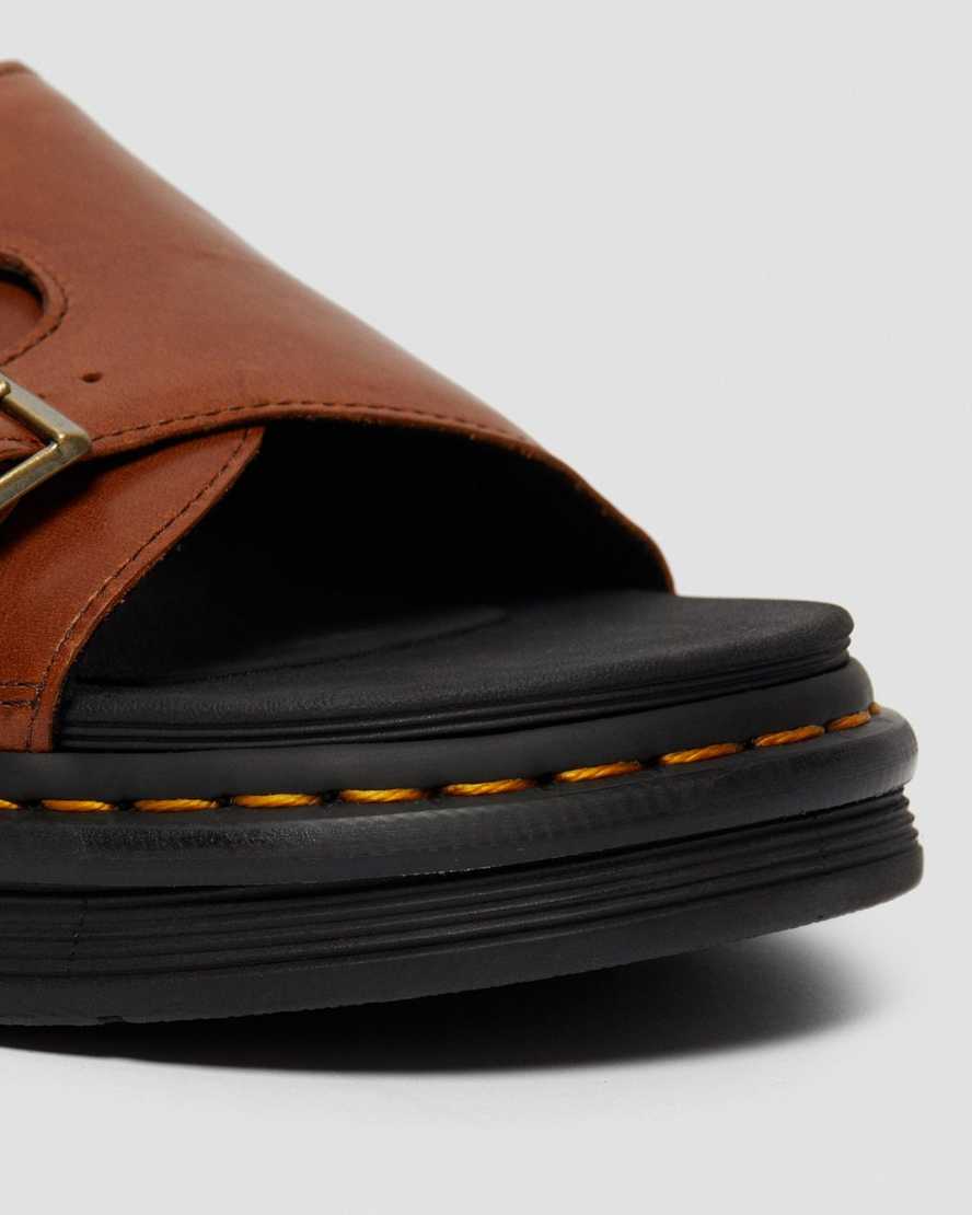 dr. martens dax luxor herre sandaler i brun