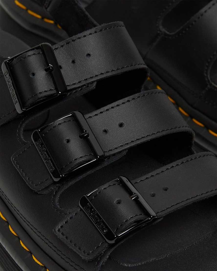 sorte dr martens soloman herre sandaler med rem