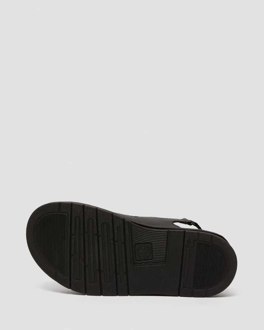 sorte dr martens soloman herre sandaler med rem