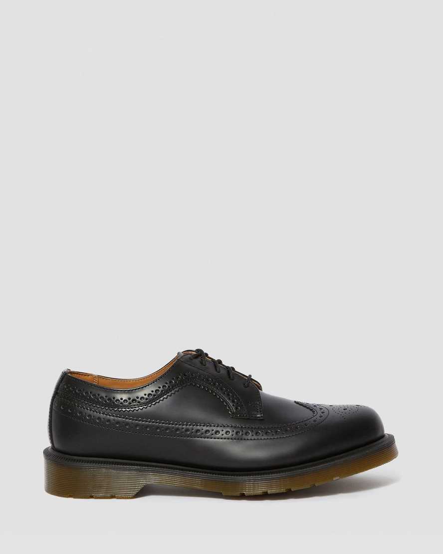 sorte dr martens 3989 smooth herre brogue sko