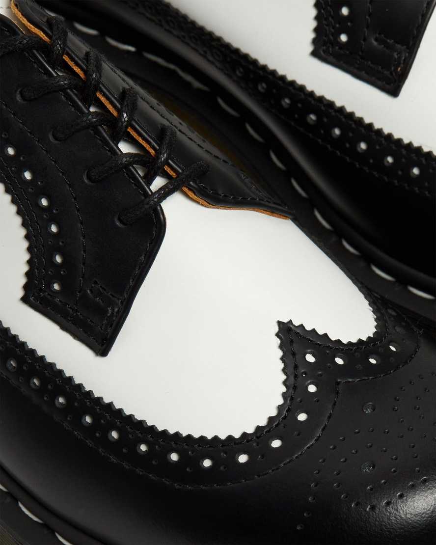 sorte dr martens 3989 bex smooth herre brogue sko