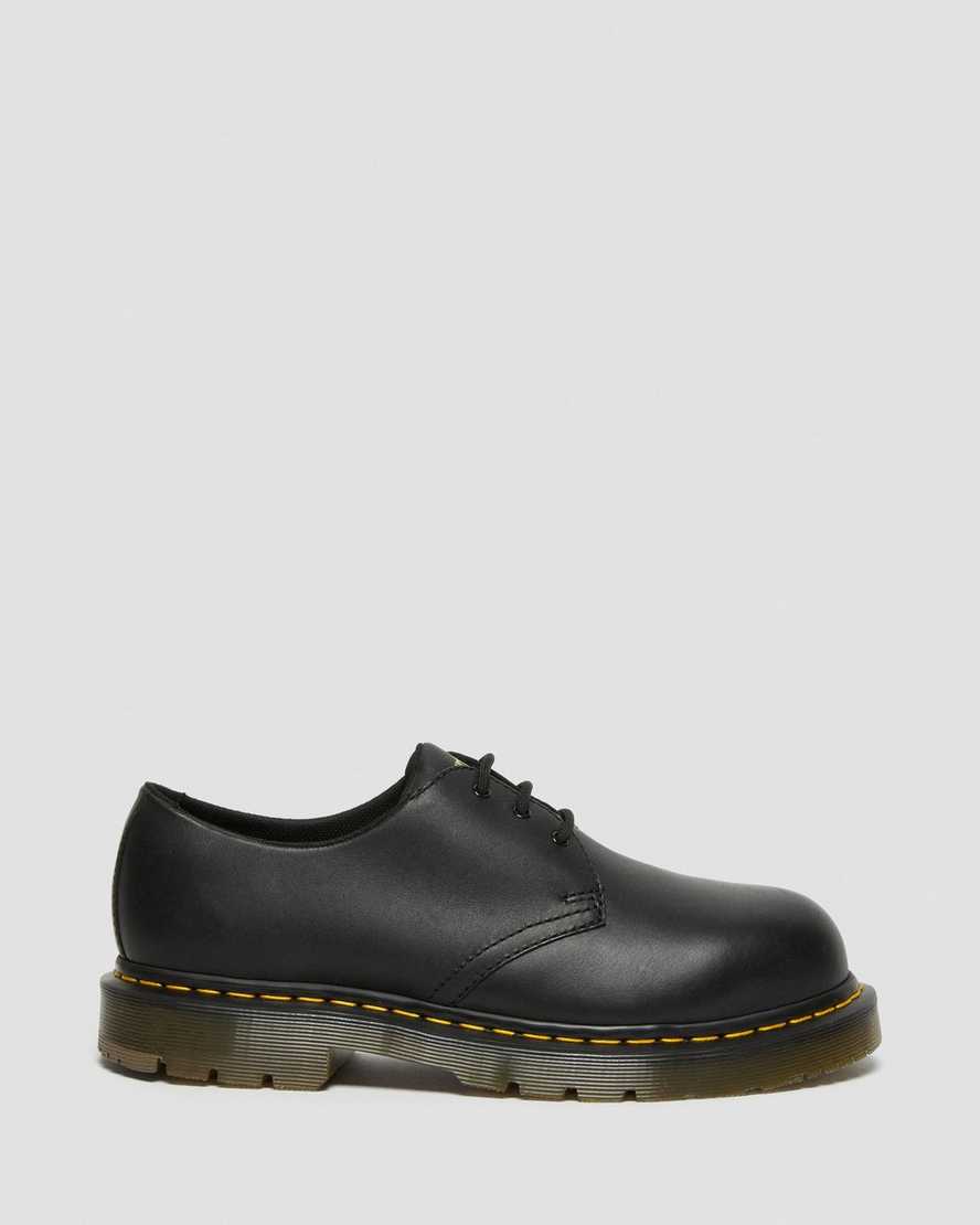 sorte dr martens 1461 skridsikre herresko med ståltå