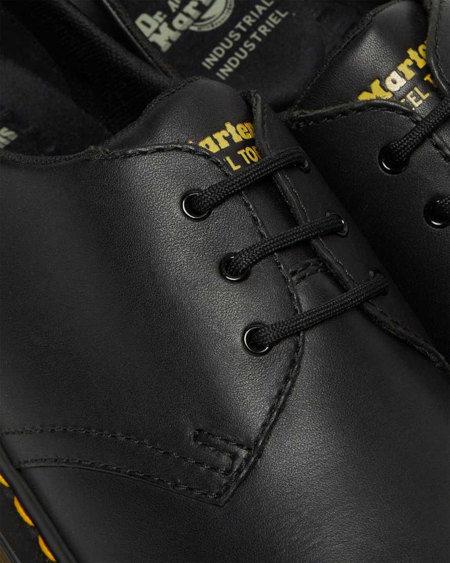 sorte dr martens 1461 skridsikre herresko med ståltå