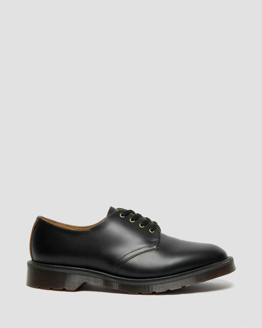 sorte dr martens smiths vintage smooth herre casual sko