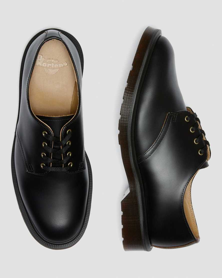 sorte dr martens smiths vintage smooth herre casual sko