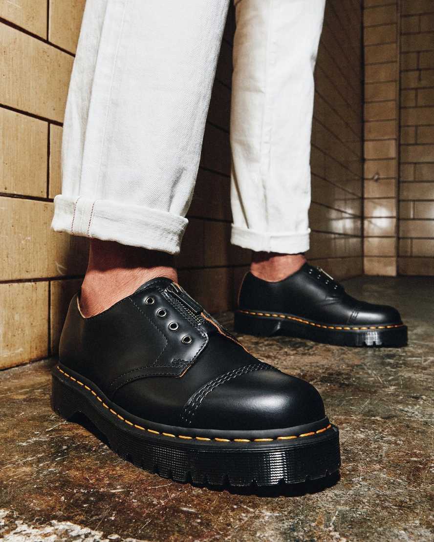 sorte dr martens smiths laceless bex herre casual sko