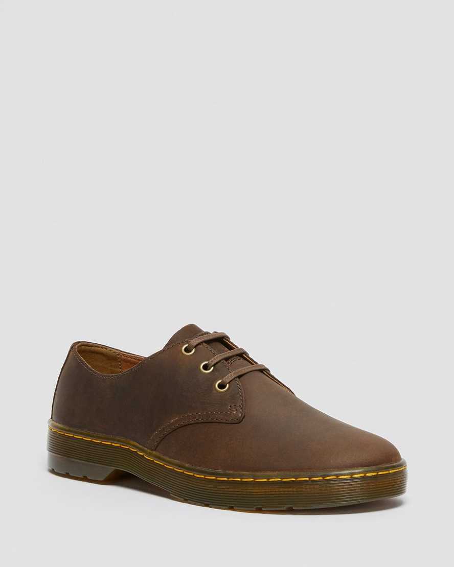 brune dr martens coronado crazy horse herre casual sko