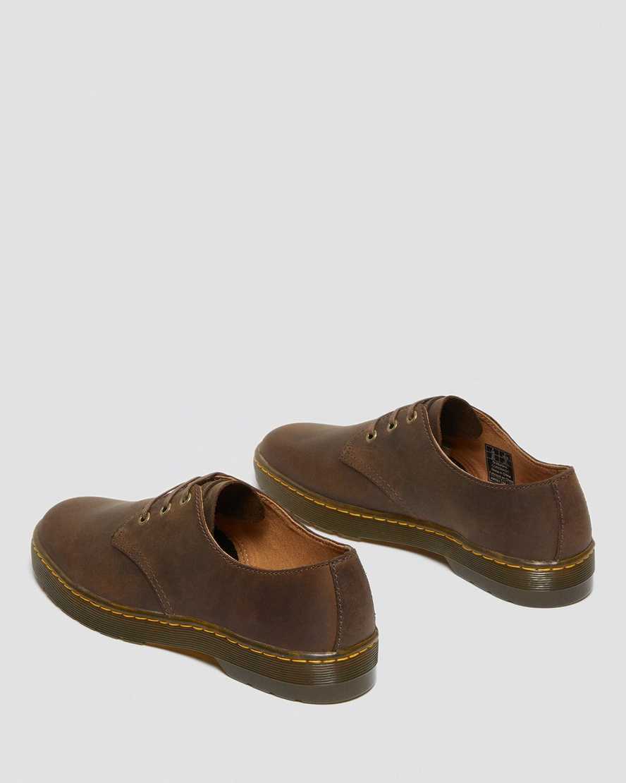 brune dr martens coronado crazy horse herre casual sko
