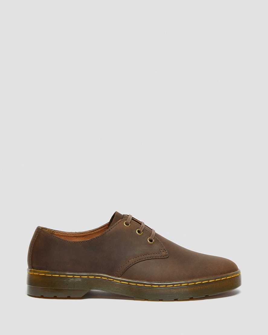 brune dr martens coronado crazy horse herre casual sko