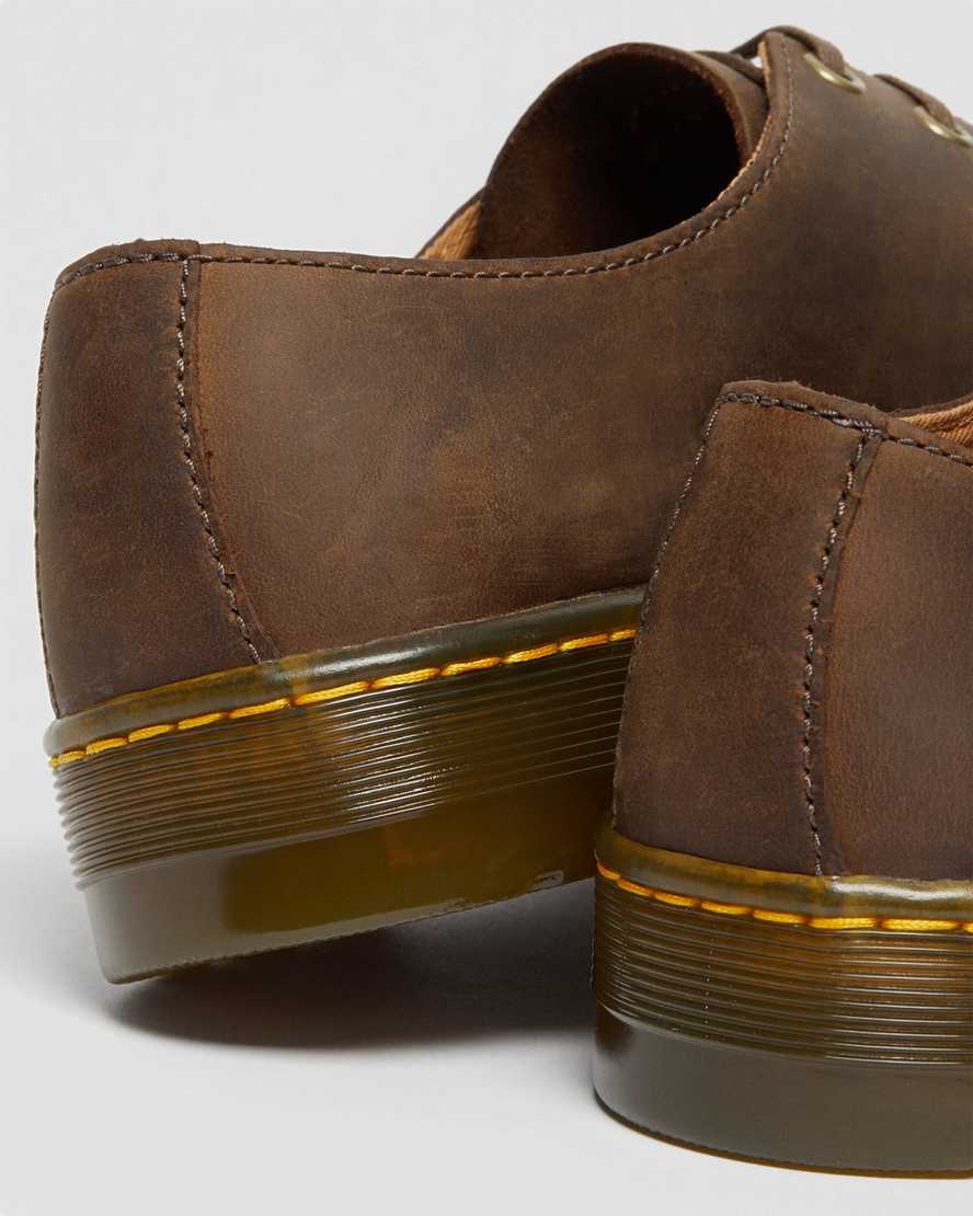 brune dr martens coronado crazy horse herre casual sko