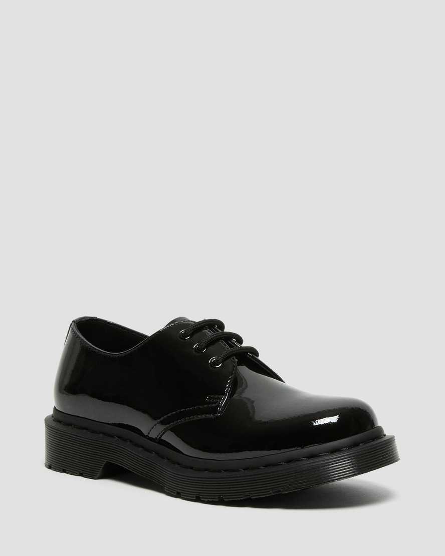 sorte dr martens 1461 mono patent herre casual sko