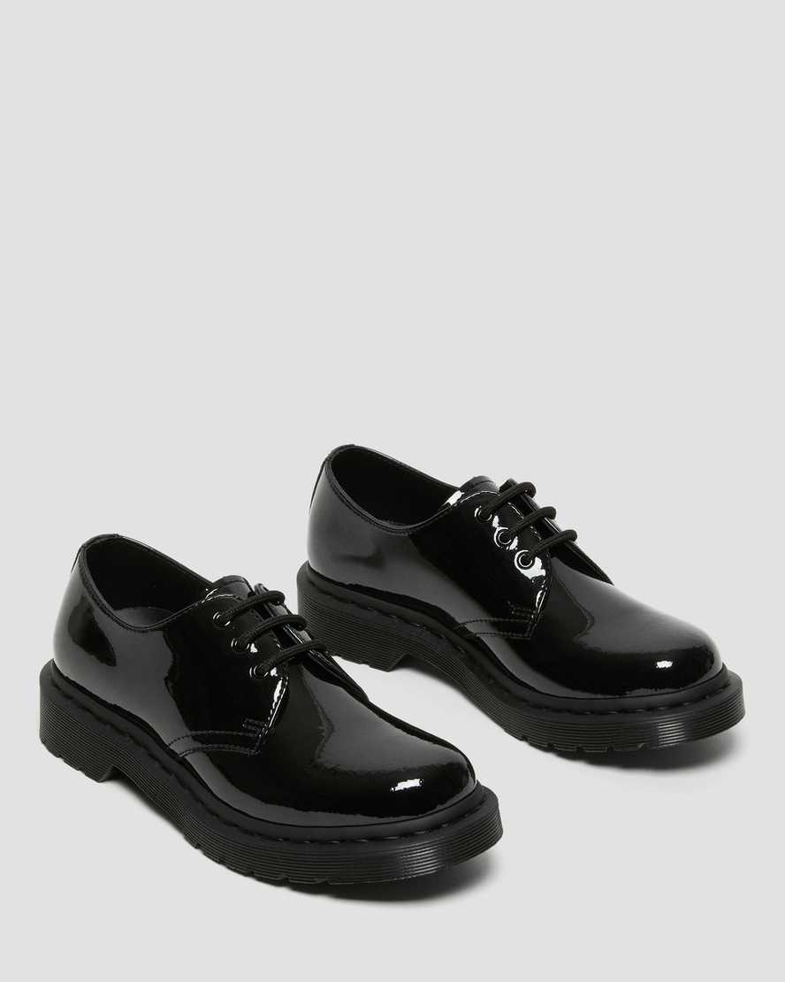 sorte dr martens 1461 mono patent herre casual sko