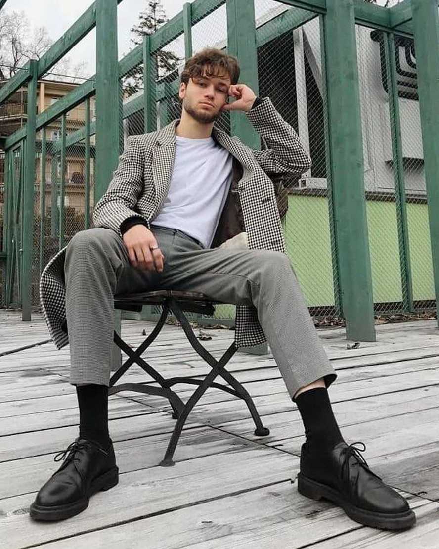 dr. martens 1461 mono smooth oxfordsko til mænd sort