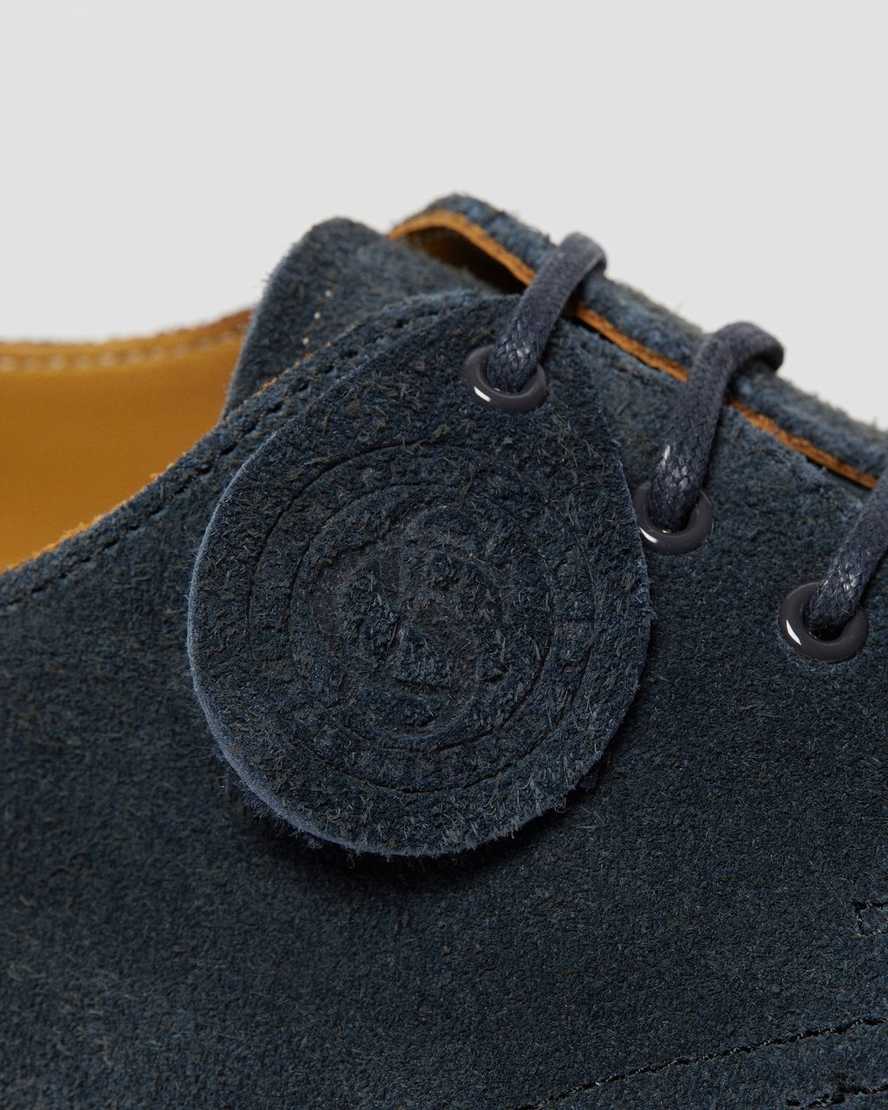dr. martens 1461 made in england herre oxford sko marineblå