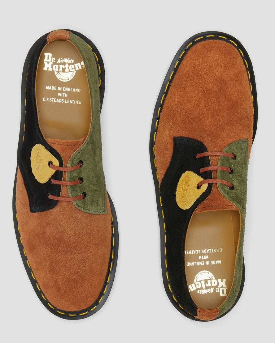brune sorte dr martens 1461 made in england herre oxford sko
